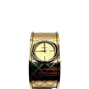 Vintage DKNY Gorgeous gold Plated Signature Bracelet Watch NY-4955